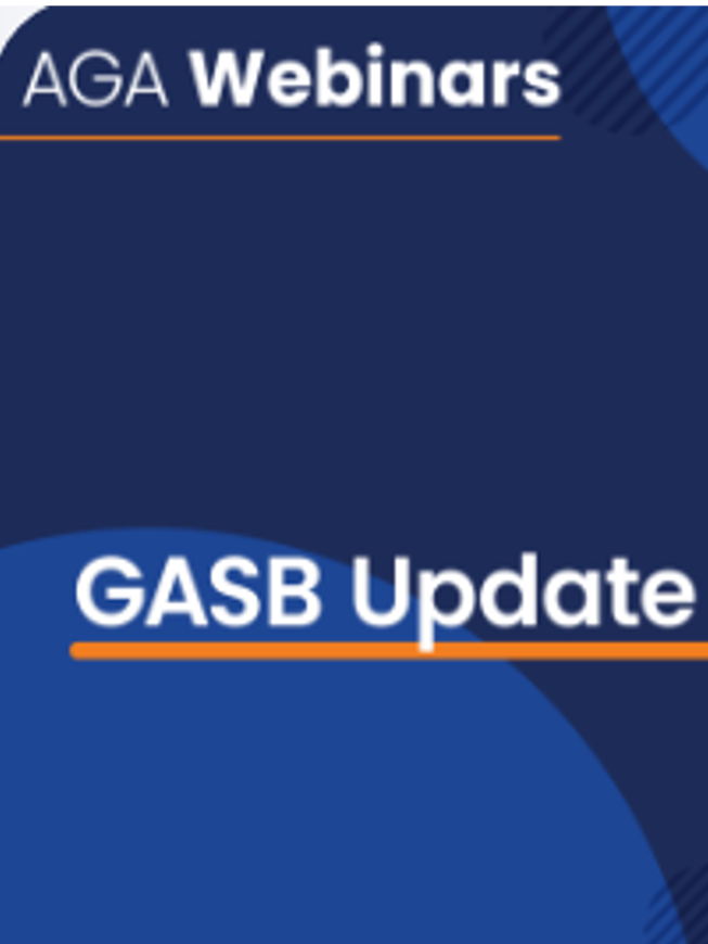 AGA Webinar on GASB Update