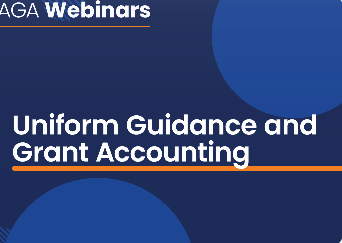 Save the Date: AGA Webinar on Uniform Guidance and Grant Accounting